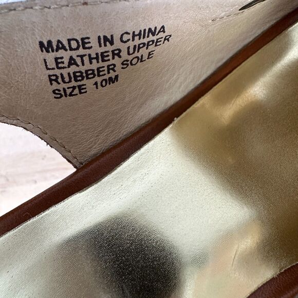 Michael Michael Kors Leather Wood Chunky Platform Wedge Heel Size 10 NEW Other - Picture 6 of 9